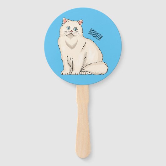 Persian cat cartoon illustration fächer (Vorderseite)