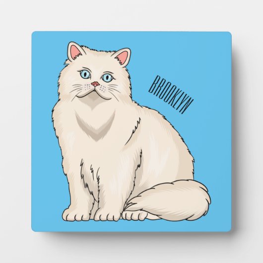 Persian cat cartoon illustration fotoplatte (Vorderseite)