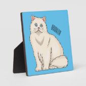 Persian cat cartoon illustration fotoplatte (Vorderseite)