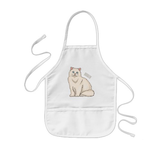 Persian cat cartoon illustration kinderschürze (Vorne)