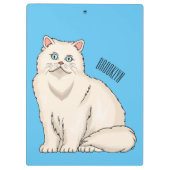 Persian cat cartoon illustration klemmbrett (Rückseite)