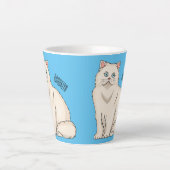 Persian cat cartoon illustration milchtasse (Vorderseite)