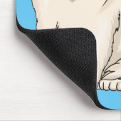 Persian cat cartoon illustration mousepad (Ecke)