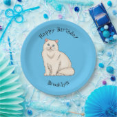 Persian cat cartoon illustration pappteller (Party)