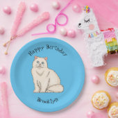 Persian cat cartoon illustration pappteller (Party)
