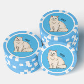 Persian cat cartoon illustration pokerchips (Stapel)