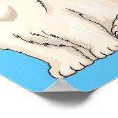 Persian cat cartoon illustration poster (Ecke)