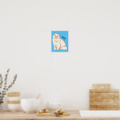 Persian cat cartoon illustration poster (Küche)