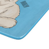 Persian cat cartoon illustration schneidebrett (Ecke)