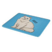 Persian cat cartoon illustration schneidebrett (Ecke)