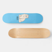 Persian cat cartoon illustration skateboard (Horizontal)