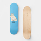 Persian cat cartoon illustration skateboard (Vorderseite)