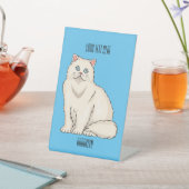 Persian cat cartoon illustration sockelschild (In SItu)