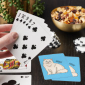 Persian cat cartoon illustration spielkarten (In Situ)