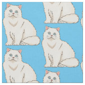 Persian cat cartoon illustration stoff (Nahaufnahme)