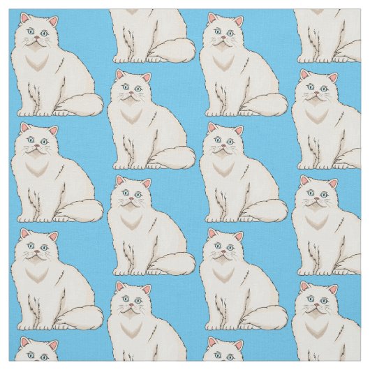 Persian cat cartoon illustration stoff (Muster)