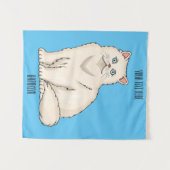 Persian cat cartoon illustration wandteppich (Vorderseite (Horizontal))