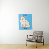 Persian cat cartoon illustration wandteppich (Beispiel)