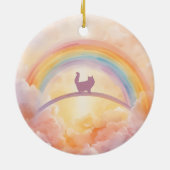 Persian Cat Ceramic Pet Memorial Ornament (Hinten)