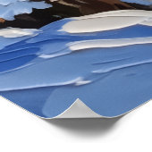 Persian Cat Christmas Boat Holiday Poster (Ecke)