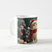 Persian Cat Christmas Vintag Beach Kaffeetasse (Vorderseite Links)