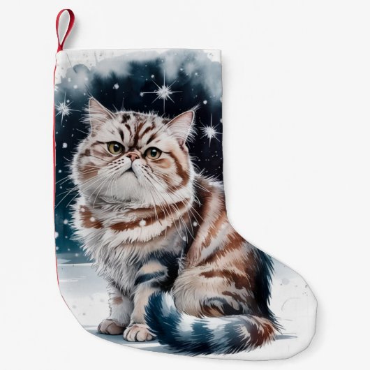 Persian Cat Christmas Xmas Strumpf Kleiner Weihnachtsstrumpf (Vorderseite)
