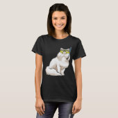 Persian Cat Diver Snorkel T-Shirt (Vorne ganz)