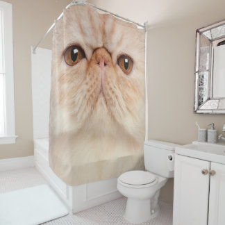 Persian Cat Face Shower Curtain Duschvorhang