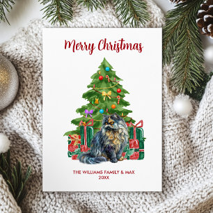 Persian Cat Family Christmas Feiertagskarte