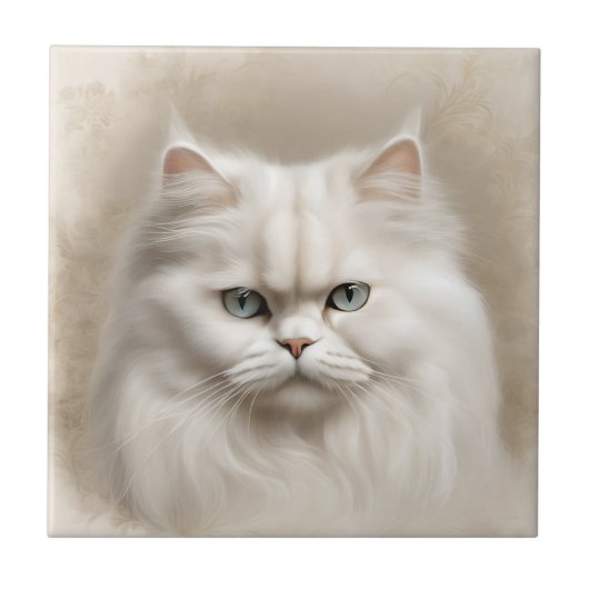Persian Cat Feline Elegant Fliese (Vorderseite)
