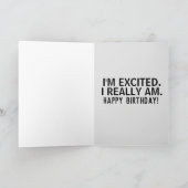 PERSIAN CAT FUNNY BIRTHDAY CARD KARTE (Innenseite)