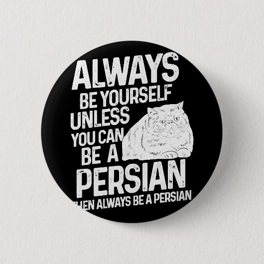 Persian Cat gift Button (Vorderseite)