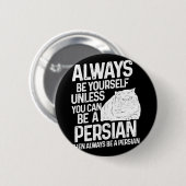 Persian Cat gift Button (Vorne & Hinten)
