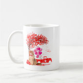 Persian Cat Heart Tree Valentines Day Kaffeetasse (Links)
