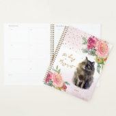 Persian Cat Illustration Blume Girl Daily Diary Planer (Anzeige)