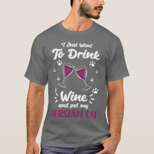 Persian Cat Lady Cat Lover Kitty friend T-Shirt