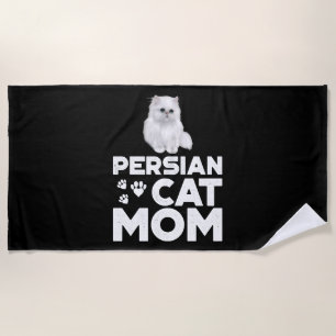 Persian Cat Mama Shirt I Femme Cat Owner Persian K Strandtuch