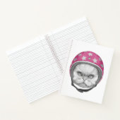 Persian Cat Motorrad Rider Notizblock (Innenseite)