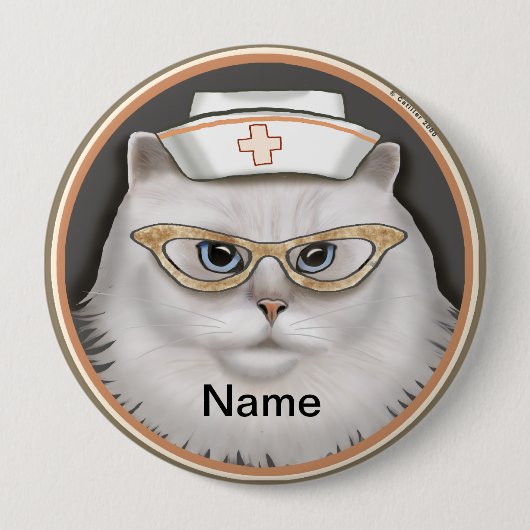Persian cat nurse button (Vorderseite)