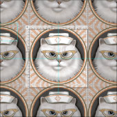 Persian Cat Nurse Stoff (Kachel)
