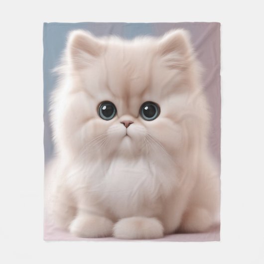 Persian Cat Playful Kitten Fleecedecke (Vorderseite)
