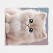 Persian Cat Playful Kitten Fleecedecke (Vorderseite (Horizontal))