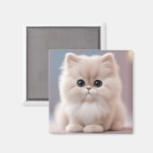 Persian Cat Playful Kitten Magnet (Vorderseite/Rückseite)