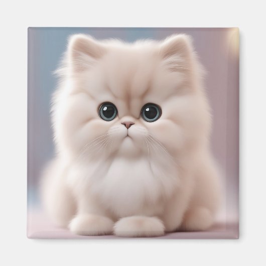 Persian Cat Playful Kitten Magnet (Vorne)