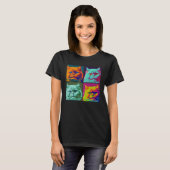 Persian Cat Pop Illustration Colorful Animal Men T-Shirt (Vorne ganz)