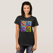 Persian Cat Pop Illustration Colorful Animal Men   T-Shirt (Vorne ganz)