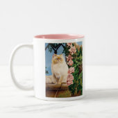 Persian Cat Rose Dryad Zweifarbige Tasse (Links)