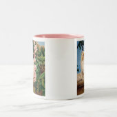 Persian Cat Rose Dryad Zweifarbige Tasse (Mittel)