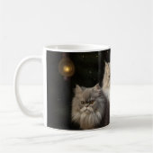 Persian Cat Snowy Sleigh Weihnachtsdekor Kaffeetasse (Links)