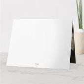 Persian Cat Snowy Sleigh Weihnachtsdekor Karte (Rückseite)